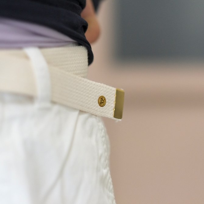 MASTER&Co.(}X^[AhR[) CHINO SHORTS with BELT -(80)WHITE-(10)