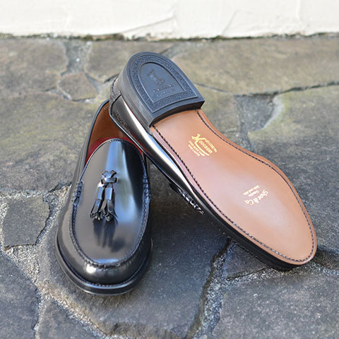 REGAL Shoe&Co.([K V[AhJpj[)  Genuine Moccasin Tassel Slip-on -BLACK- yZz(10)