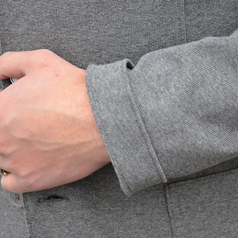Harris Wharf London (ハリスワーフロンドン) Man Jacket Interlock -(140)middle grey- (10)