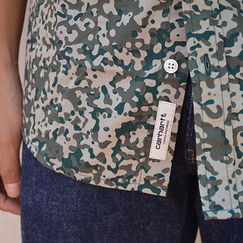 【20% off sale】Carhartt(カーハート) S/S Camo Stain Shirt -Camo Stain Leaf-(10)