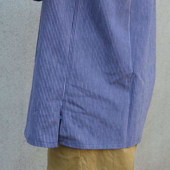 modAS(モダス) OLD GERMAN COTTON STRIPE PULLOVER FISHERMAN SHIRT -NAVY-(10)