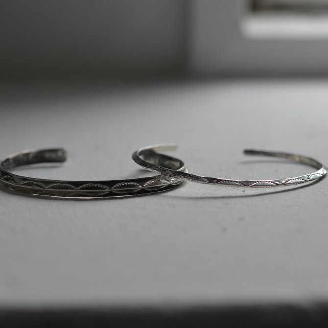 MOHAWK(z[N)silver bangle(3mm)(10)
