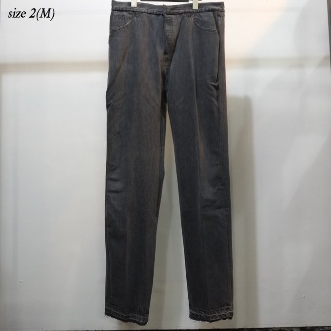 7 ×7 / seven by seven ( セブン バイ セブン ) REWORK DENIM TROUSERS - BLACK - size 2(M) (10)
