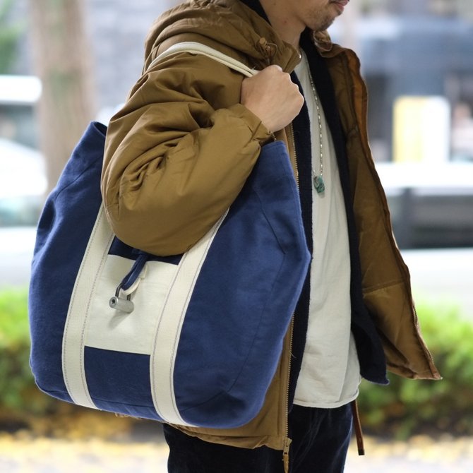 【2016 AW】【2017 SS】FRANK LEDER(フランク リーダー) Deutschleder Tote Bag - NAVY - #08210134-3980(10)