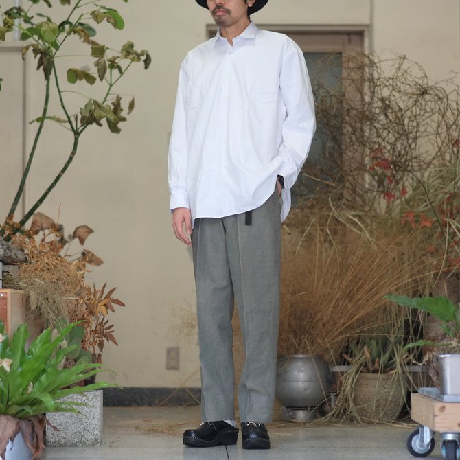 【2018 SS】INDIVIDUALIZED SHIRTS(インディビジュアライズドシャツ)/BIG Shirt -WHITE- IS1812043(10)