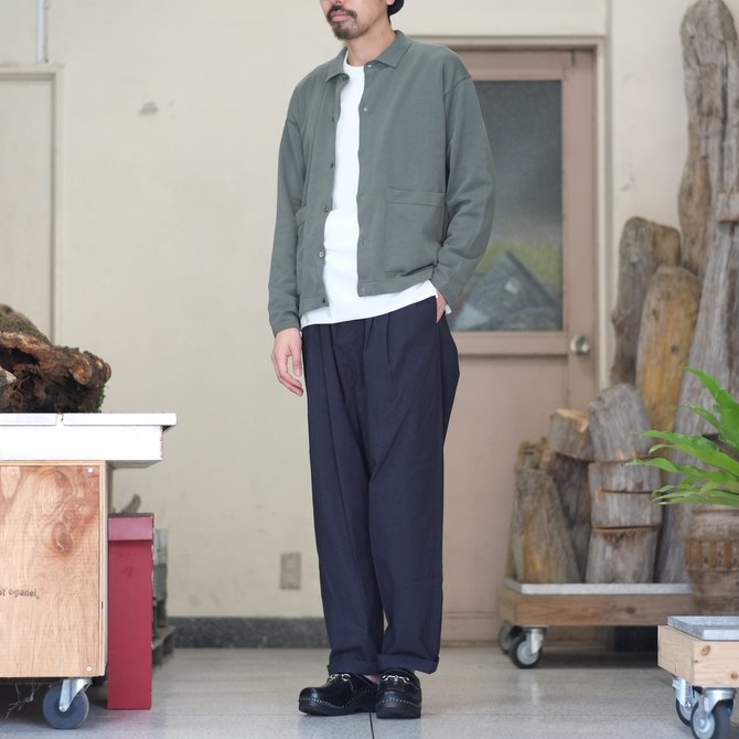 【2018 SS】crepuscule(クレプスキュール) Knit Shirt  -Green- #1801-005(10)