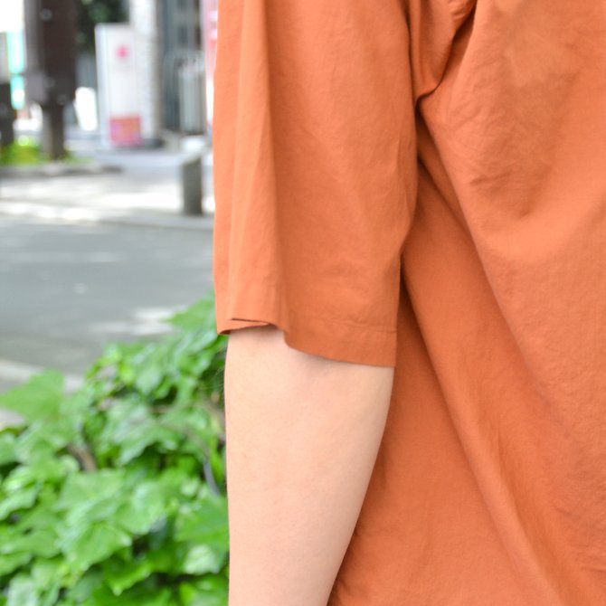 【2018 SS】 MARKAWARE(マーカウェア)/ OPEN COLLAR SHIRTS S/S -BROWN- A18A-12SH01B(10)