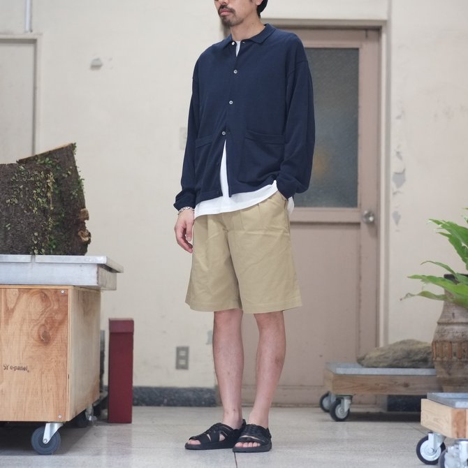 【2018 SS】crepuscule(クレプスキュール) Knit Shirt -NAVY- #1801-005(10)