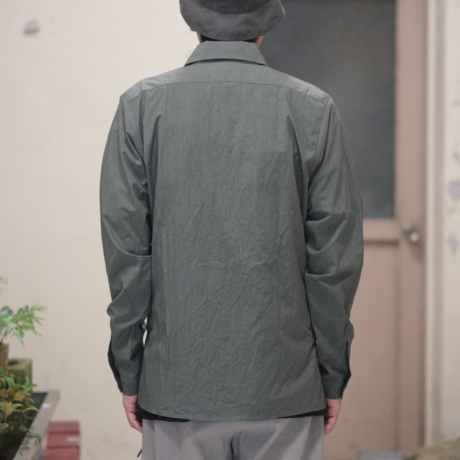 【30% off SALE】【2018 SS】FRANK LEDER(フランク リーダー) TRIPLE WASHED THIN COTTON SHIRT -KHAKI- #0216015(10)