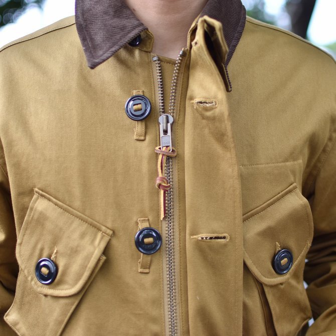 【30% OFF SALE】 MONITALY(モニタリー)/ MILITARY HALF COAT TYPE-B -VANCLOTH SATEEN KHAKI- #M24003(10)