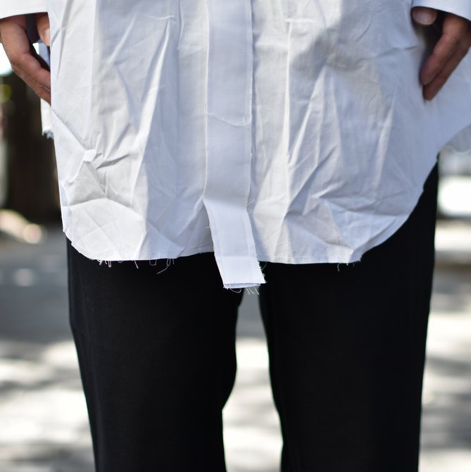 【2018 AW】 CAMIEL FORTGENS(カミエル フォートゲンス)/LONG SHIRT SHIRTING -WHITE- #CAMIEL-634(10)