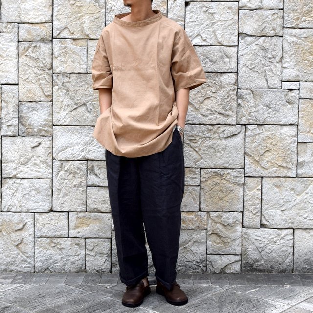 【2019 SS】MITTAN(ミッタン)/ 竹プルオーバー ロング -胡桃- #SH-18C(10)