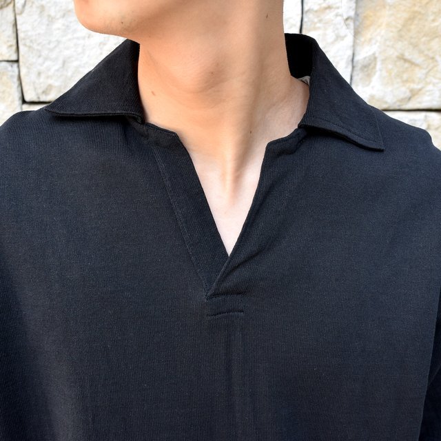 【30% off sale 】KAPTAIN SUNSHINE (キャプテンサンシャイン)/ SKIPPER SHIRT -BLACK-#KS9SCS09(10)