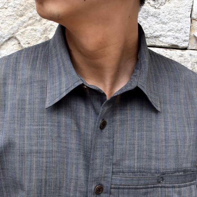 【2019 SS】BROWN by 2-tacs (ブラウンバイツータックス) TRAVELER SHIRTS-GRAY- #B21-S003(10)