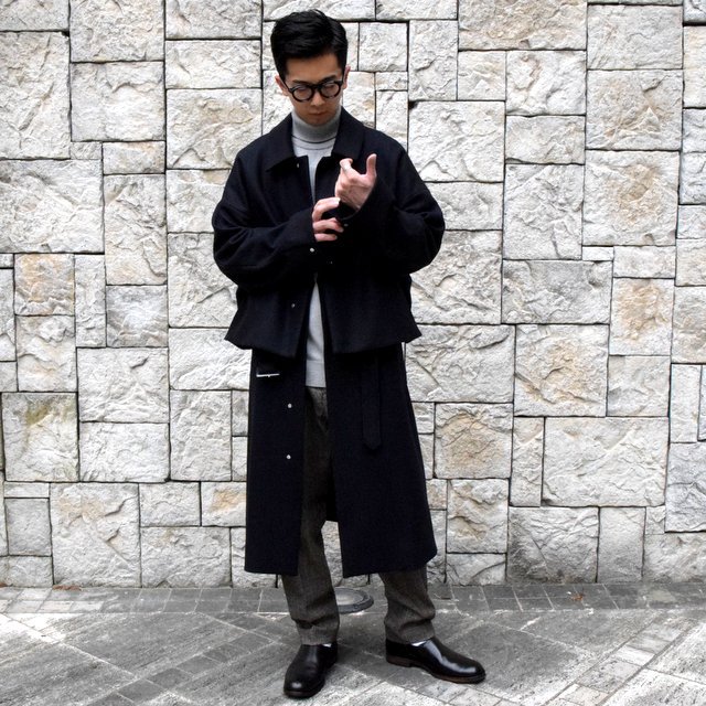 YOKE(ヨーク)/3WAY BAL COLLAR SHARE COAT -DARK NAVY- #YK19AW0049C(10)