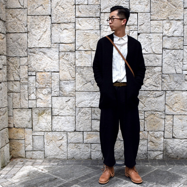 【2019 AW】 too good(トゥーグッド) / THE POET CARDIGAN CASHMERE WOOL KNIT-FLINT- #61101210(10)
