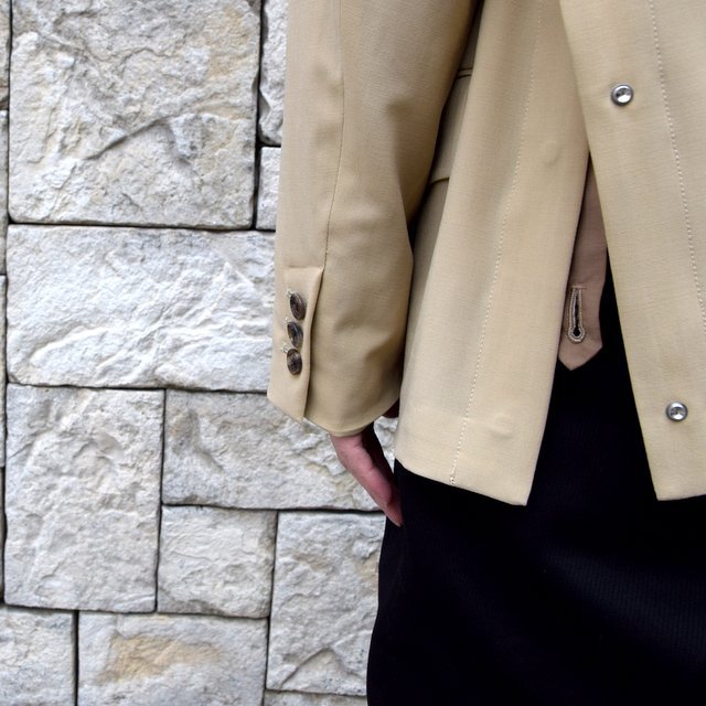 【2020 SS】YOKE(ヨーク)/ DOWNSIZING DOUBLE BREASTED JACKET -LIGHT BEIGE- #YK20SS0102J(10)