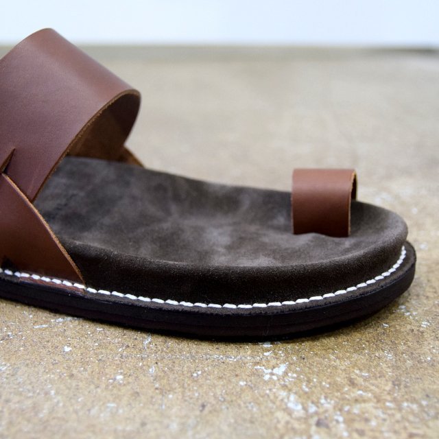 【2020】KAPTAIN SUNSHINE × PHIGVEL / GURKHA FOOTBED SANDALS -BROWN- #KS20SGD06(10)