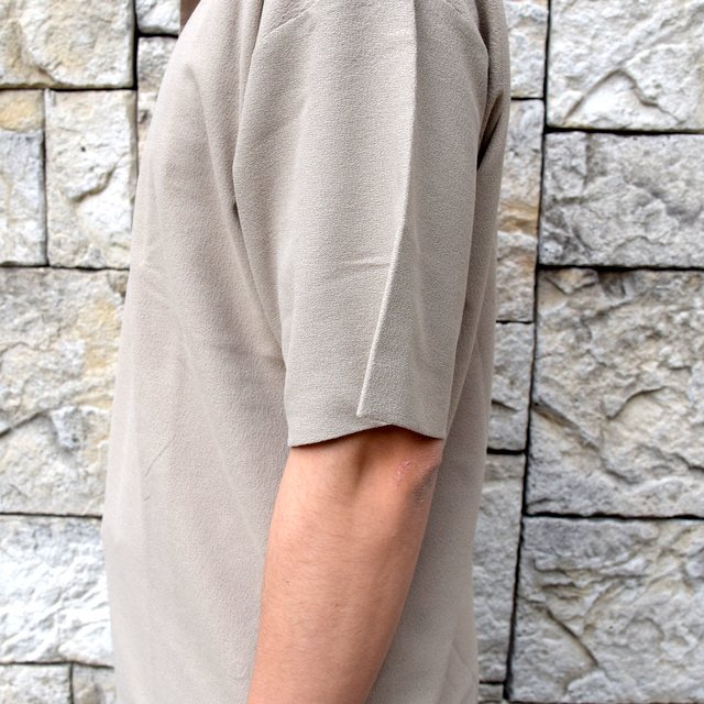 【2020 SS】AURALEE(オーラリー)/ HARD TWIST AMUNZEN DOUBLE CLOTH POLO -BEIGE- #A20SP02KN(10)