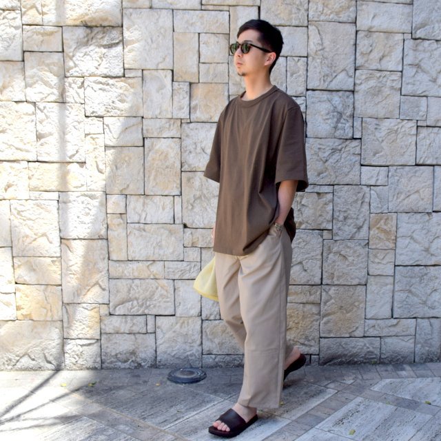 CAMIEL FORTGENS(カミエル フォートゲンス)/ T-SHIRT COTTON -BROWN-(10)