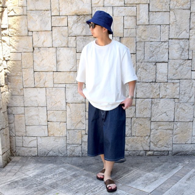 【2020 SS】CAMIEL FORTGENS(カミエル フォートゲンス)/ 2/3 DENIM SHORTS -DARK BLUE- #090504(10)