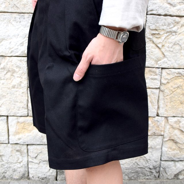 【2020 SS】NEAT(ニート)/ HOPSACK CARGO SHORTS -BLACK- #20-01HSC(10)