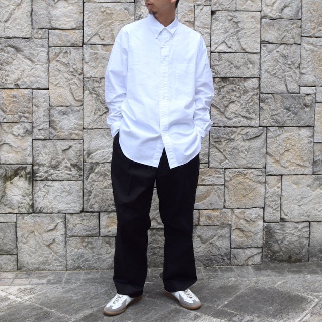 【2020】Graphpaper (グラフペーパー)/ OXFORD L/S B.D BOX SHIRT -WHITE- #GM203-50112B(10)