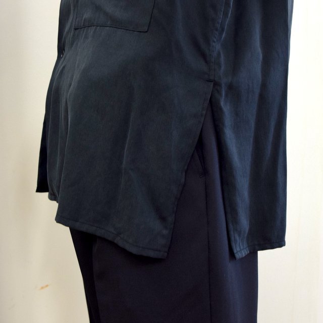 【2020】YOKE(ヨーク)/ BIG FLAP LONG SHIRTS -BLACK- #YK20AW0144SH(10)