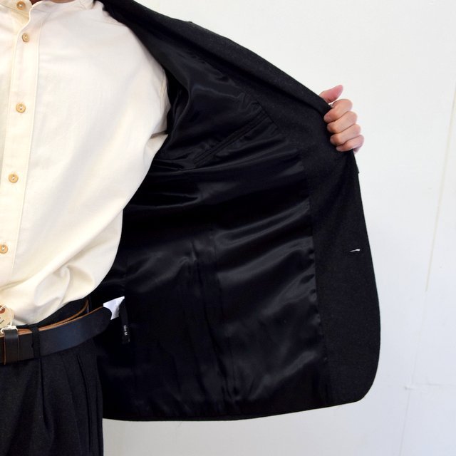 FRANK LEDER(フランクリーダー)/ LIGHT WEIGHT LODEN WOOL 2B JACKET -BLACK- #0122022(10)