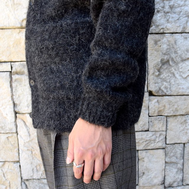 AURALEE(オーラリー)/ ALPACA WOOL SUPER LIGHT KNIT BIG CARDIGAN -TOP CHARCOAL- #A20AC01AW(10)