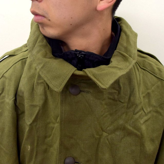 DEAD STOCK(デッドストック)/ FRENCH ARMY MOTORCYCLE COAT -OLIVE- #MILITARY300(10)
