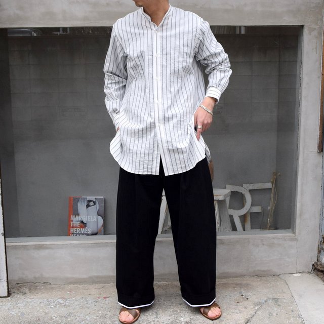 STUDIO NICHOLSON(スタジオニコルソン)/ PEACHED COTTON TWILL -BLACK- #SNM-351(10)