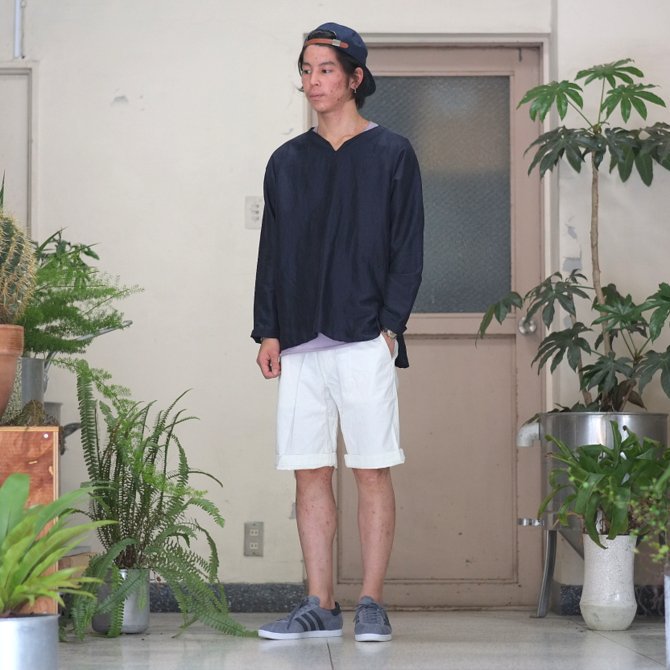 MASTER&Co.(}X^[AhR[) CHINO SHORTS with BELT -(80)WHITE-(11)