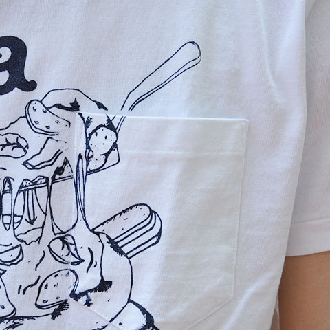 【30% off sale】FUNG(ファング) POCKET T-SHIRT(PizzaMix) -2色展開- (11)
