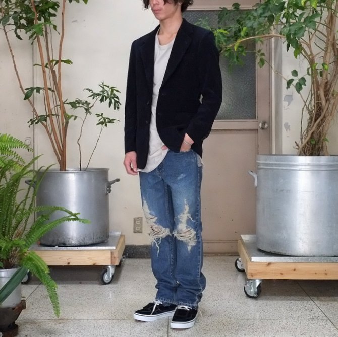 【30% off sale】7 ×7 / seven by seven ( セブン バイ セブン ) REWORK DENIM PANTS (DAMAGE PROCESSING) - INDIGO -(11)