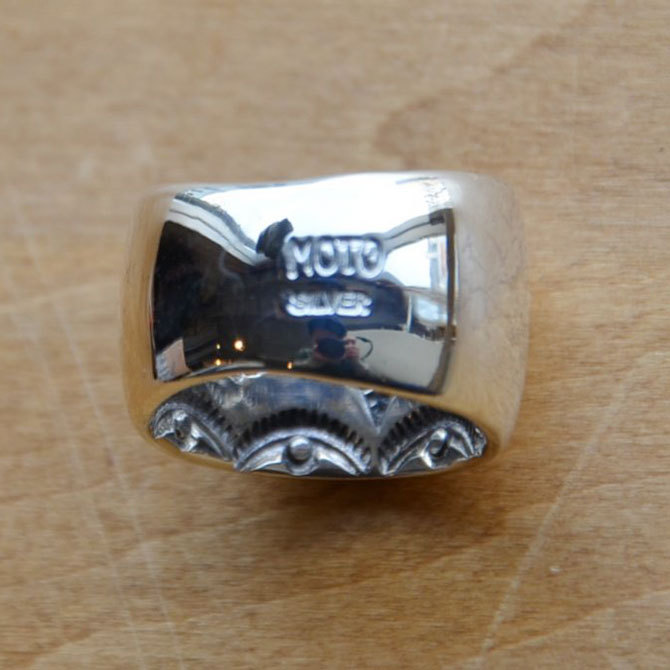 MOTO(g) 925 SILVER STAMP RING RC-09 -SILVER-(11)