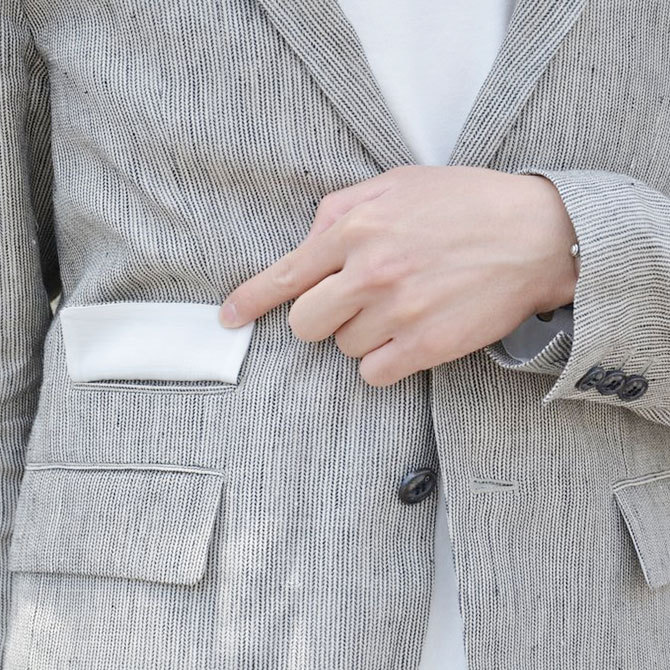 OLDMAN'S TAILOR(オールドマンズテーラ) 2Bストライプジャケット -GRY X NTL STRIPE-(11)