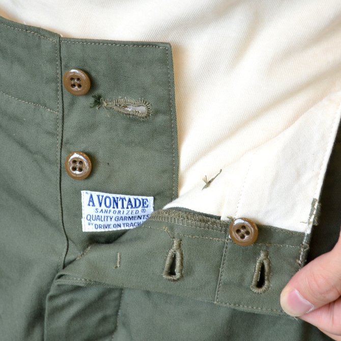 A VONTADE(A {^[W) Classic Chino Trousers -Wide Fit-OLIVE- #VTD-0340-PT(11)