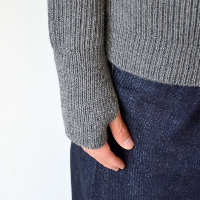 ANDERSEN-ANDERSEN(アンデルセン アンデルセン) SAILOR SWEATER CREW NECK(5Gauge) -GREY- #AD-002(11)