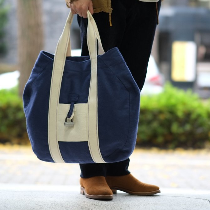 【2016 AW】【2017 SS】FRANK LEDER(フランク リーダー) Deutschleder Tote Bag - NAVY - #08210134-3980(11)