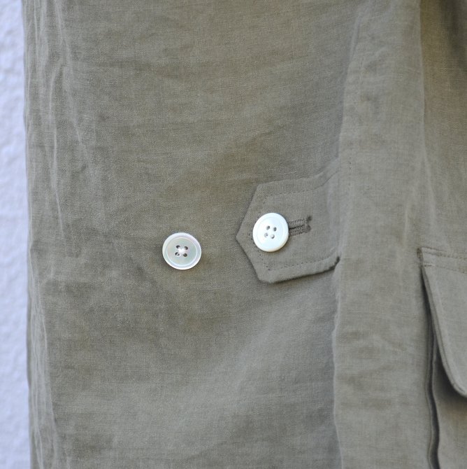 AURALEE(オーラリー)/ WASHED LINEN BIG FATIGUE JACKET -OLIVE GREEN- #A7SJ01LP(11)