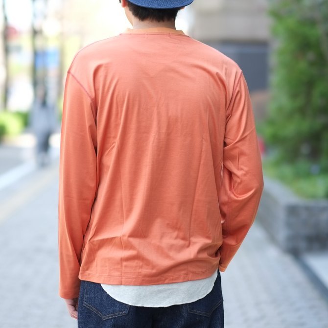 【30% OFF SALE】【2017 SS】7 × 7 / seven by seven ( セブン バイ セブン ) T-SHIRT L/S -ORANGE - #SS2017-7x7TSL(11)