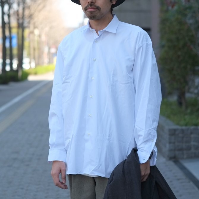 【2018 SS】INDIVIDUALIZED SHIRTS(インディビジュアライズドシャツ)/BIG Shirt -WHITE- IS1812043(11)