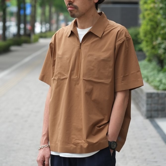 【30% off SALE】【2018 SS】 DESCENTE PAUSE(デサント ポーズ)/ HALF ZIP P/O SHIRT -MBRN- DLMLJC20(11)