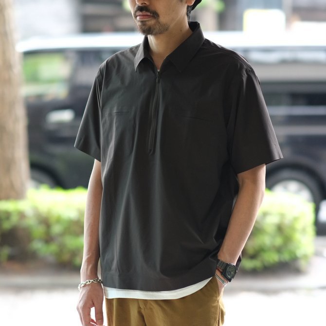 【30% off SALE】【2018 SS】 DESCENTE PAUSE(デサント ポーズ)/ HALF ZIP P/O SHIRT -SBLK- DLMLJC20(11)