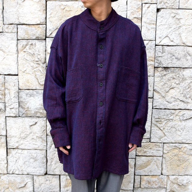 【2020 SS】HOMELESS TAILOR(ホームレステイラー)/ STAND COLLAR SHIRT -2色展開- #HTKS-003(11)