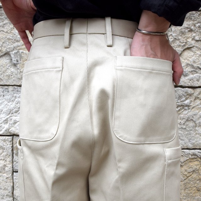 【2020 SS】NEAT(ニート)/ COTTON PIQUE CARGO SHORTS -IVORY- #20-01CPC(11)