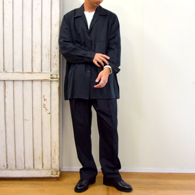 【2020】YOKE(ヨーク)/ BIG FLAP LONG SHIRTS -BLACK- #YK20AW0144SH(11)