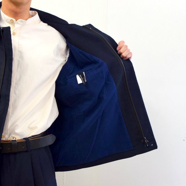 FRANK LEDER(フランクリーダー)/ MOLESKIN ZIP JACKET -NAVY- #0122044(11)