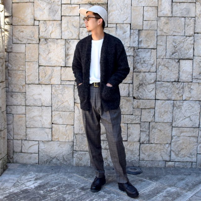 AURALEE(オーラリー)/ ALPACA WOOL SUPER LIGHT KNIT BIG CARDIGAN -TOP CHARCOAL- #A20AC01AW(11)
